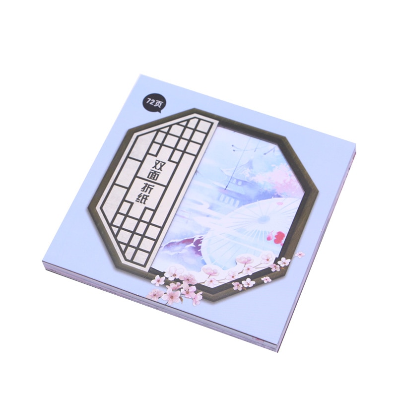 72Pcs Craft Paper Scrapbooking Stamping Handmade Paper Lovers Birthday Origami 145x145mm Double Sided Printing Kraft Papers