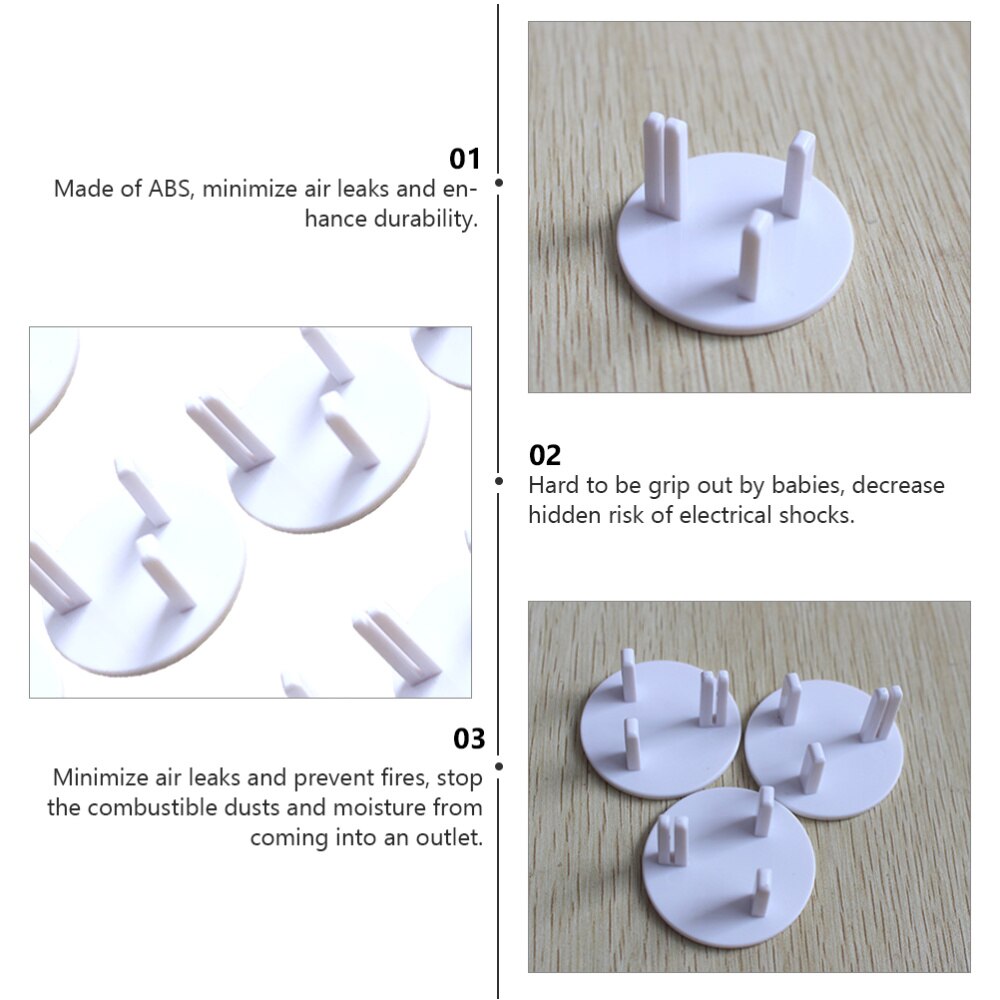 15pcs UK Standard Plug Cover Electric Shock Protector Socket Protection Cover