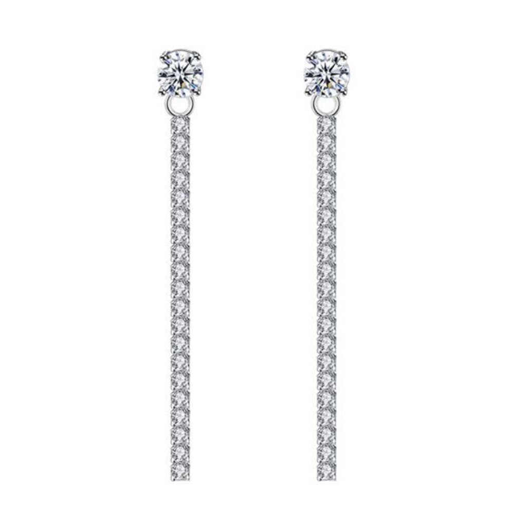 NEHZY 925 en argent sterling nouveaux bijoux de femme boucles d'oreilles rétro Long gland cubique zircone Pop boucles d'oreilles