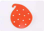 Escova de limpeza de frutas e vegetais, escova criativa de pvc para cozinha, acessórios para cozinha, 1 peça: Orange