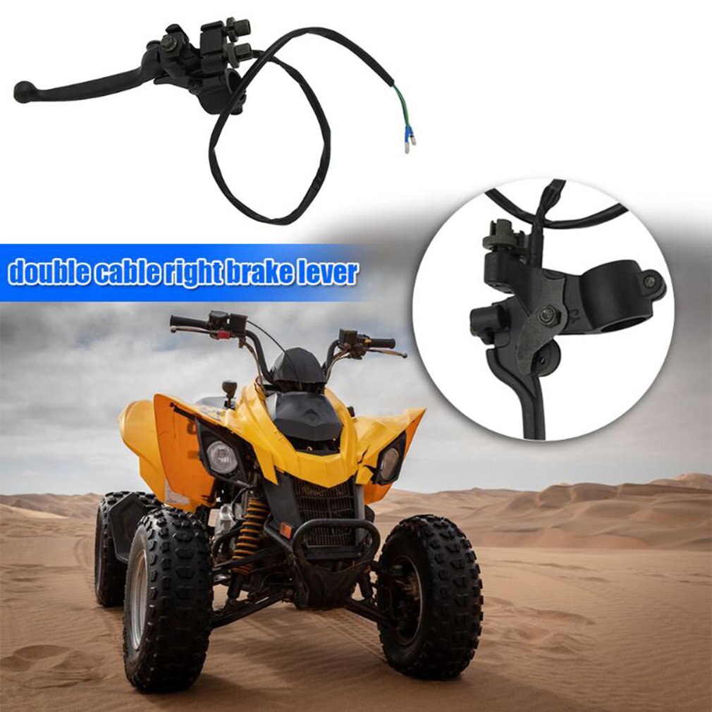 22mm Dual Pull Front Drum Brake Lever Excellent Craftsmanship Well Durability With Parking Brake For ATV 4 Wheeler