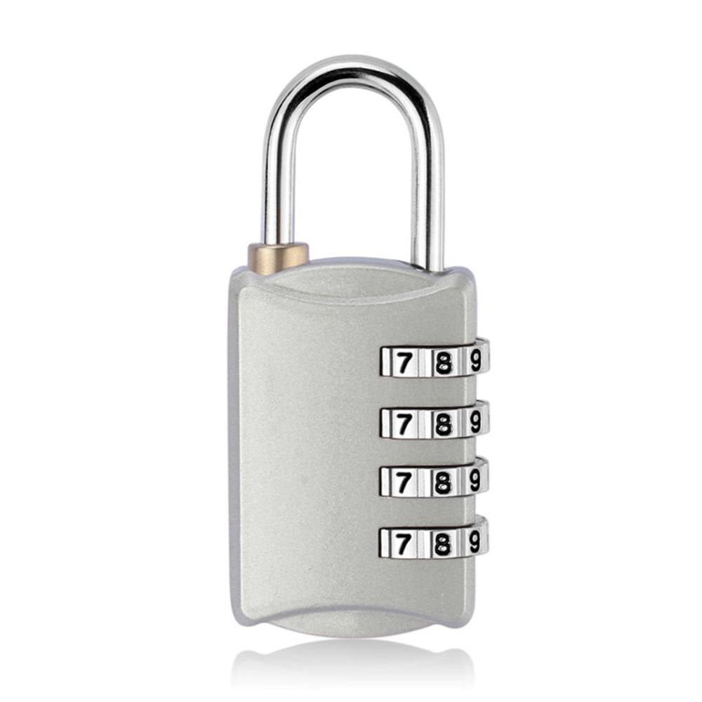 Mini maleta de equipaje TSA cerradura Dial número de dígitos combinación de código candado seguridad de viaje seguro cerraduras de contraseña: Sliver