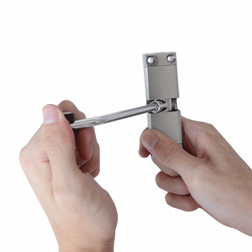 Cierre de puerta de resorte Simple y fácil de instalar cierre de puerta de resorte automático de seguridad, dispositivo de cierre automático aleatorio de 180 grados