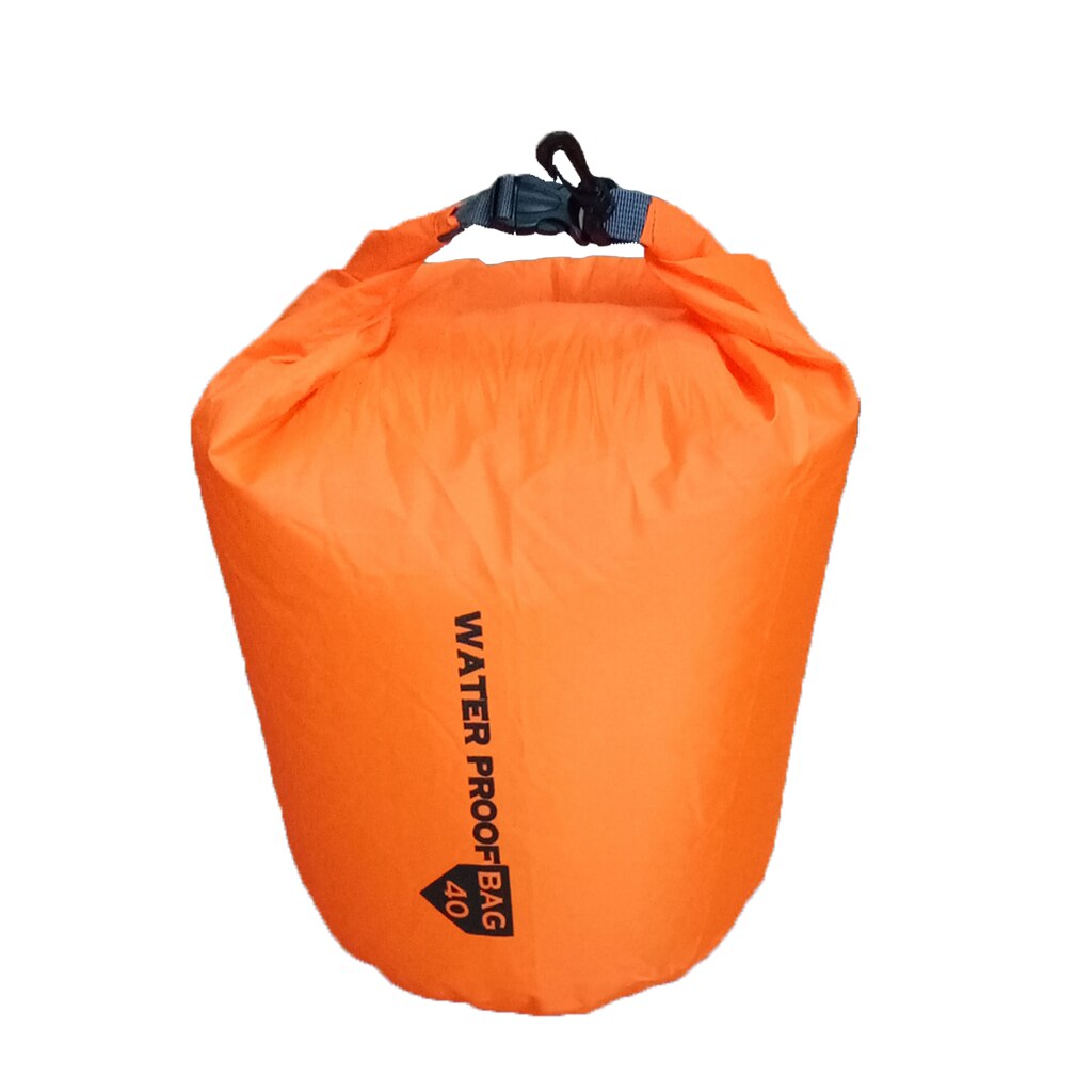 LIGHTWEIGHT Waterproof Dry Bag Storage Pack Outdoor Kayaking Beach Camping: Orange Red 40L