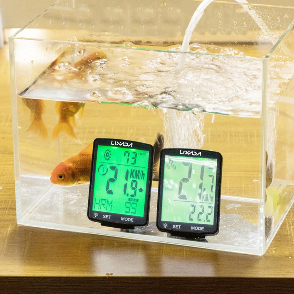 Lixada draadloze fietscomputer multifunctionele lcd-scherm fietscomputer hartslagmeter fiets snelheidsmeter kilometerteller