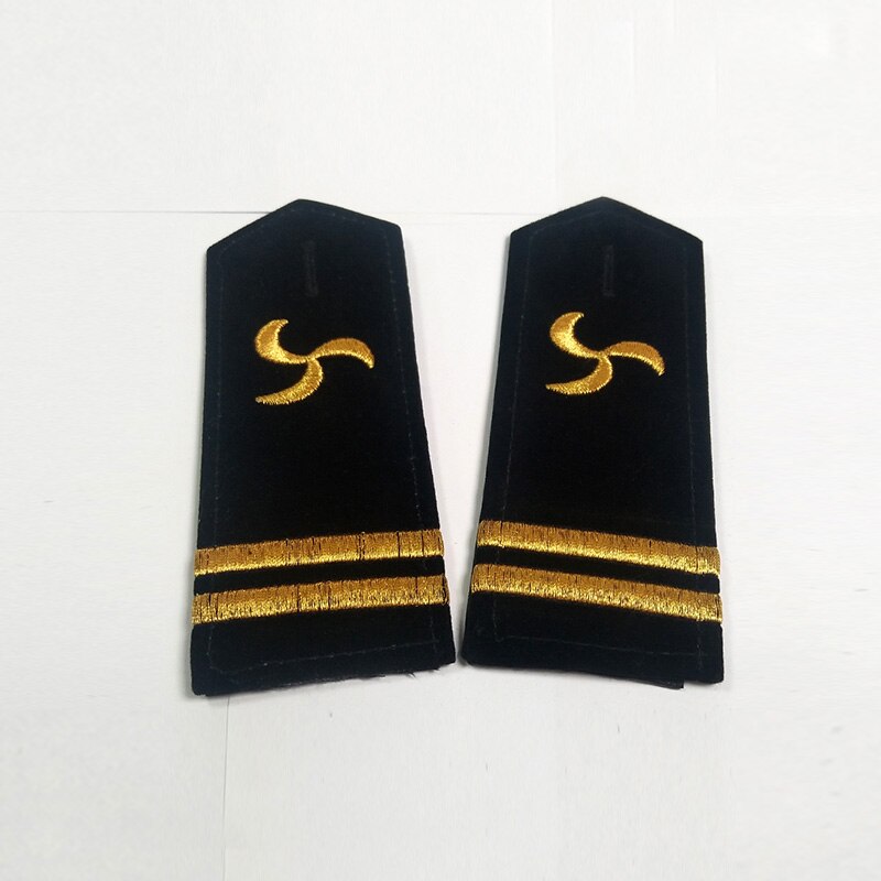 Uniforme de chemise de la marine américaine 10 paires, Badge d'épaule, hélice ancre, épaulettes à bande dorée, décor de vêtements artisanaux pour Costume de la marine: propeller 2