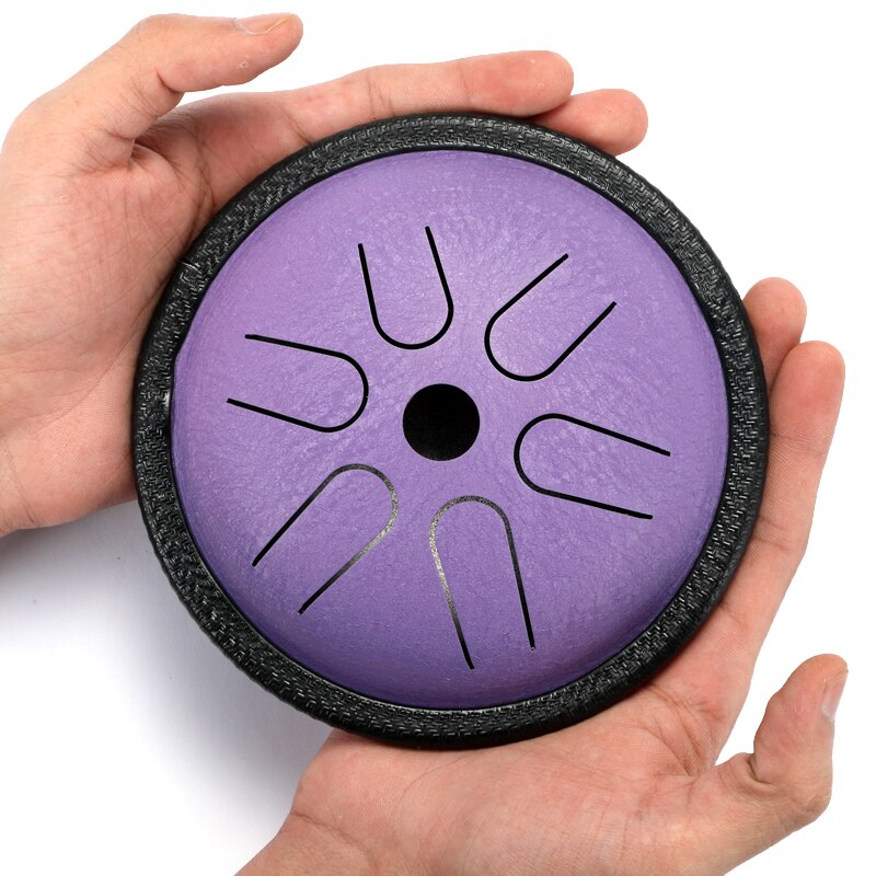 Brand 5.5 Inch Steel Tongue Drum 6 Tune Hand Pan Drum With Padded Drum Bag And A Pair Of Mallets huedrum Yoga Meditation: 04