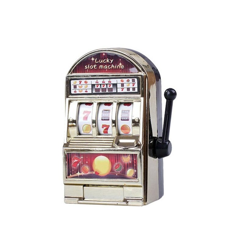 1Pcs Lucky Jackpot Mini Fruit Slot Machine Plezier Kids Educatief Speelgoed Entertainment Coin Operated Games