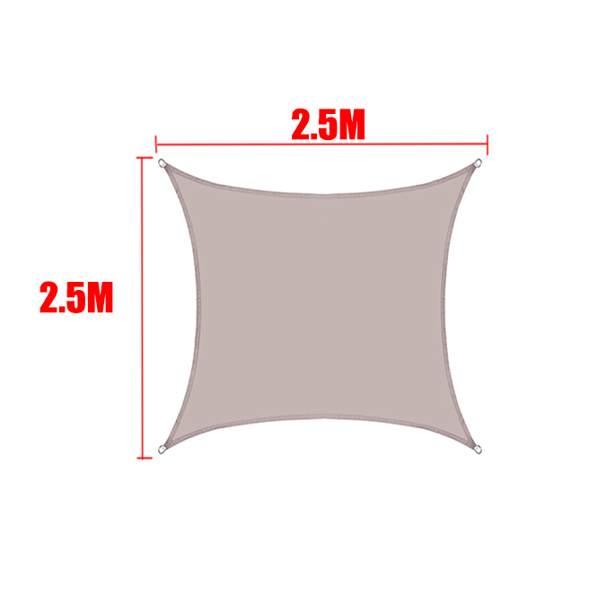 Kaki Alle maten Waterdicht Zonnescherm Zeil Vierkant Rechthoek Driehoek Tuinterras Luifel Zwembad Schaduw Kamp Wandelen Tuin Luifel: Marineblauw