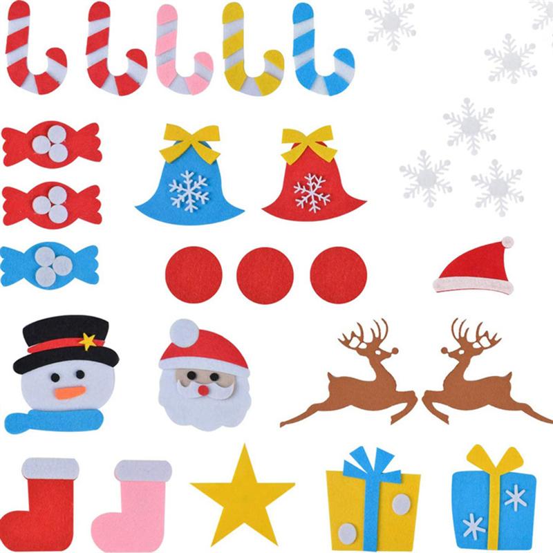 Christmas Child DIY Luminous Felt Christmas Tree DIY Wall Christmas Tree Christmas Kids DIY Glowing Felt Christmas Tree