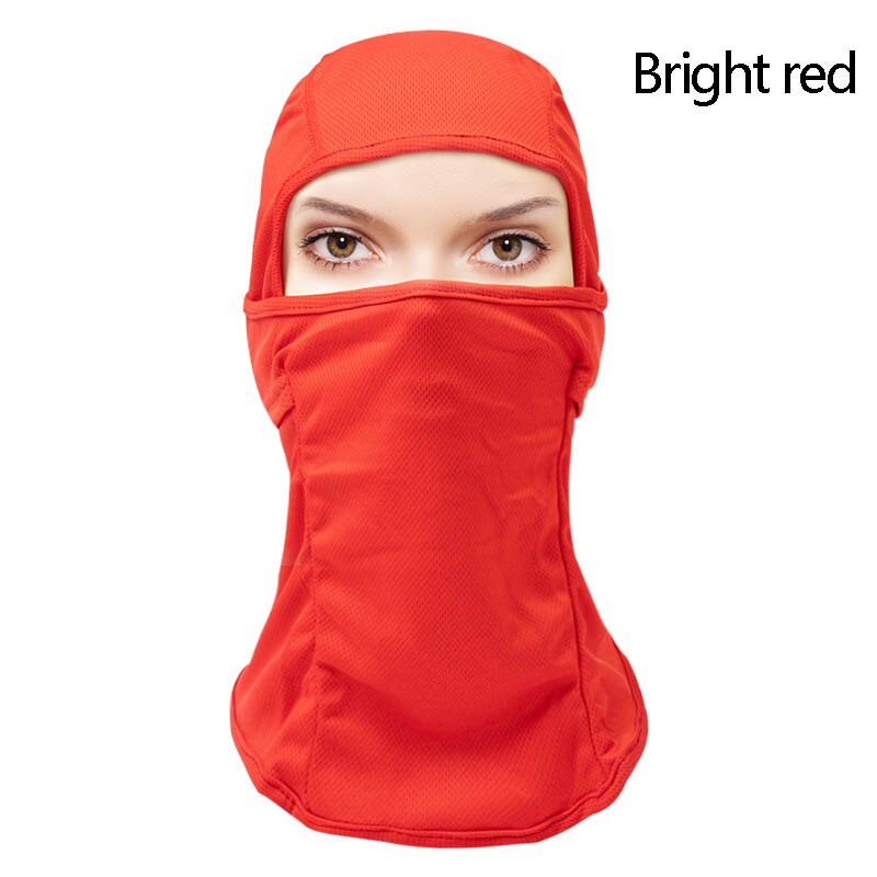 Winddicht skimasker, motormasker, nekkap, buitenmasker, vochtafvoerend, gezichtsbedekking  qp2: Donkerroze rood