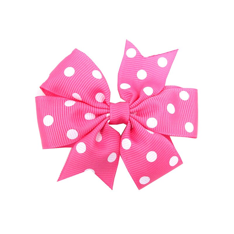 Leuke Baby Meisjes Dot Boog Knoop Kids Haar Clip Haarspelden Voor Kinderen Meisje Haar Band Boog Diy Haaraccessoires Beste Haar Ornament: 06