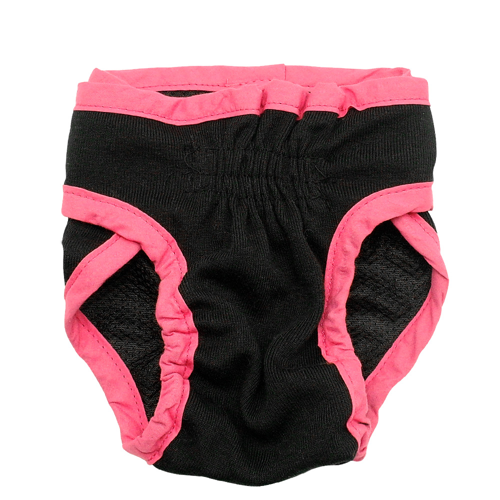 Female Dog Shorts Underwear For Small Medium Size Dogs Physiological Pants Puppy Diaper Pet Supplies: black / L