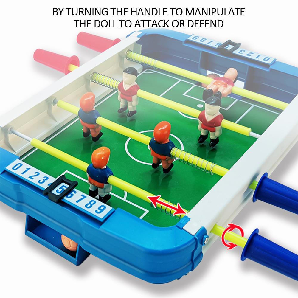Mini mesa de fútbol para niños, juego de fútbol de color práctico, mesa de fútbol de madera portátil para niños, pasatiempos de colección en interiores