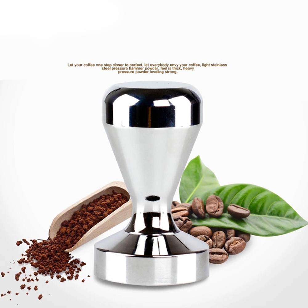 Food Grade Materiaal 51Mm Koffie Barista Espresso Platte Sabotage Base Clear Body Aluminium Koffie Druk Hamer