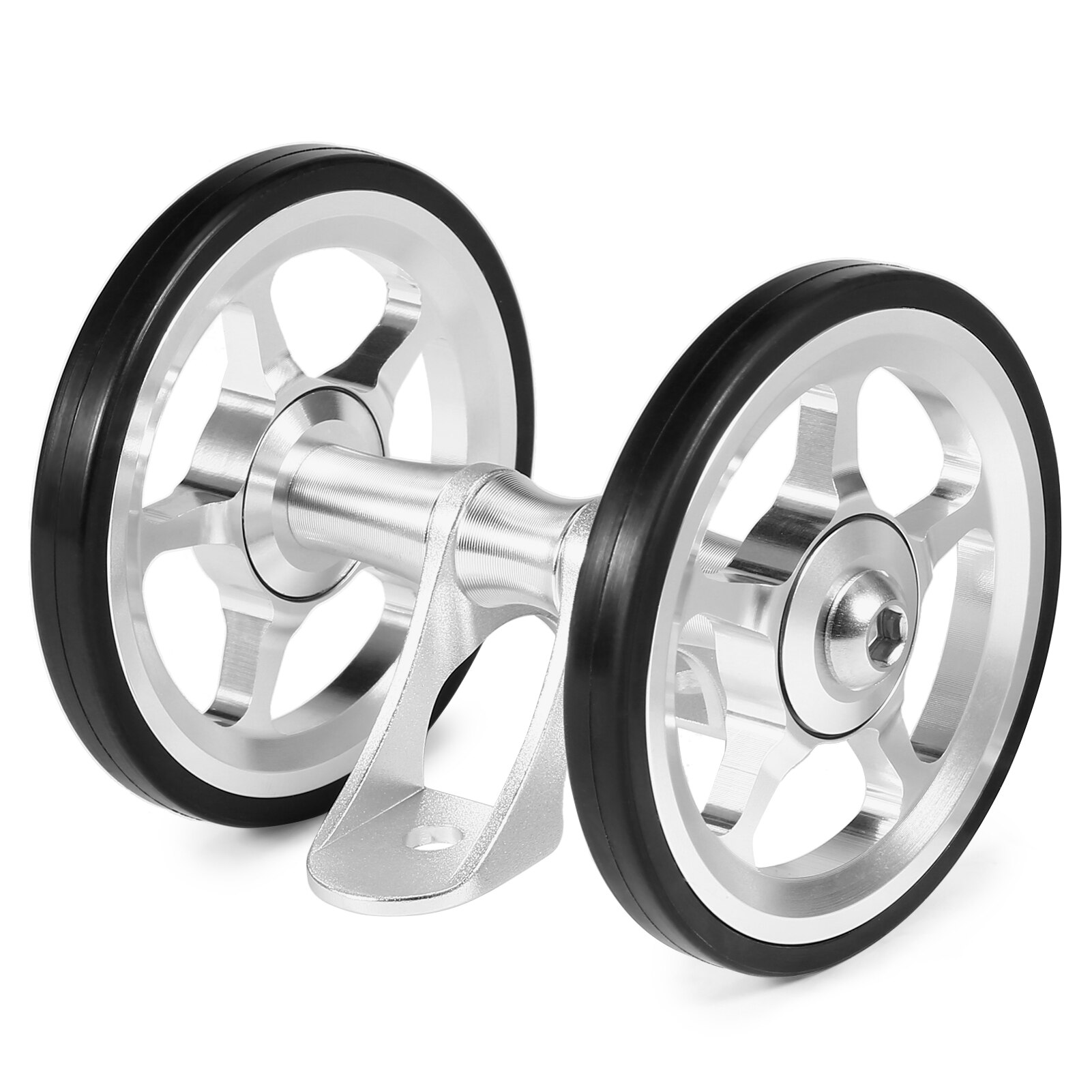Aluminium Fiets Dubbele Roller Achterwielen Vervanging Voor Brompton Vouwfiets Achter Spatbord Bike Accessoires