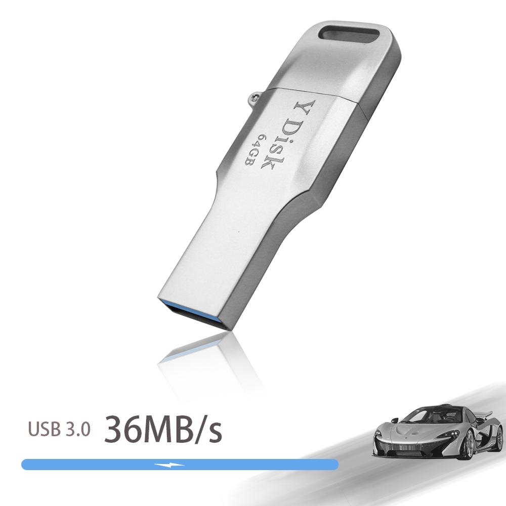 USB 3.0 Flash Drive 64GB Lightning Metal Pen Drive U Disk For iPhone 11 x 8 7 7Plus 6 6s 5 se iPad iPod PenDrive Memory Stick