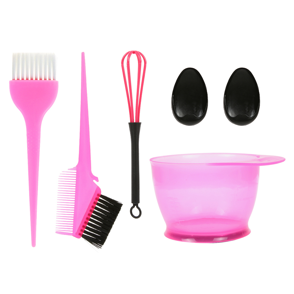 5 stk hårfarge farge børste og bolle sett ørepropper farge mikser hårfarge farge farge applikator salong frisør styling verktøy