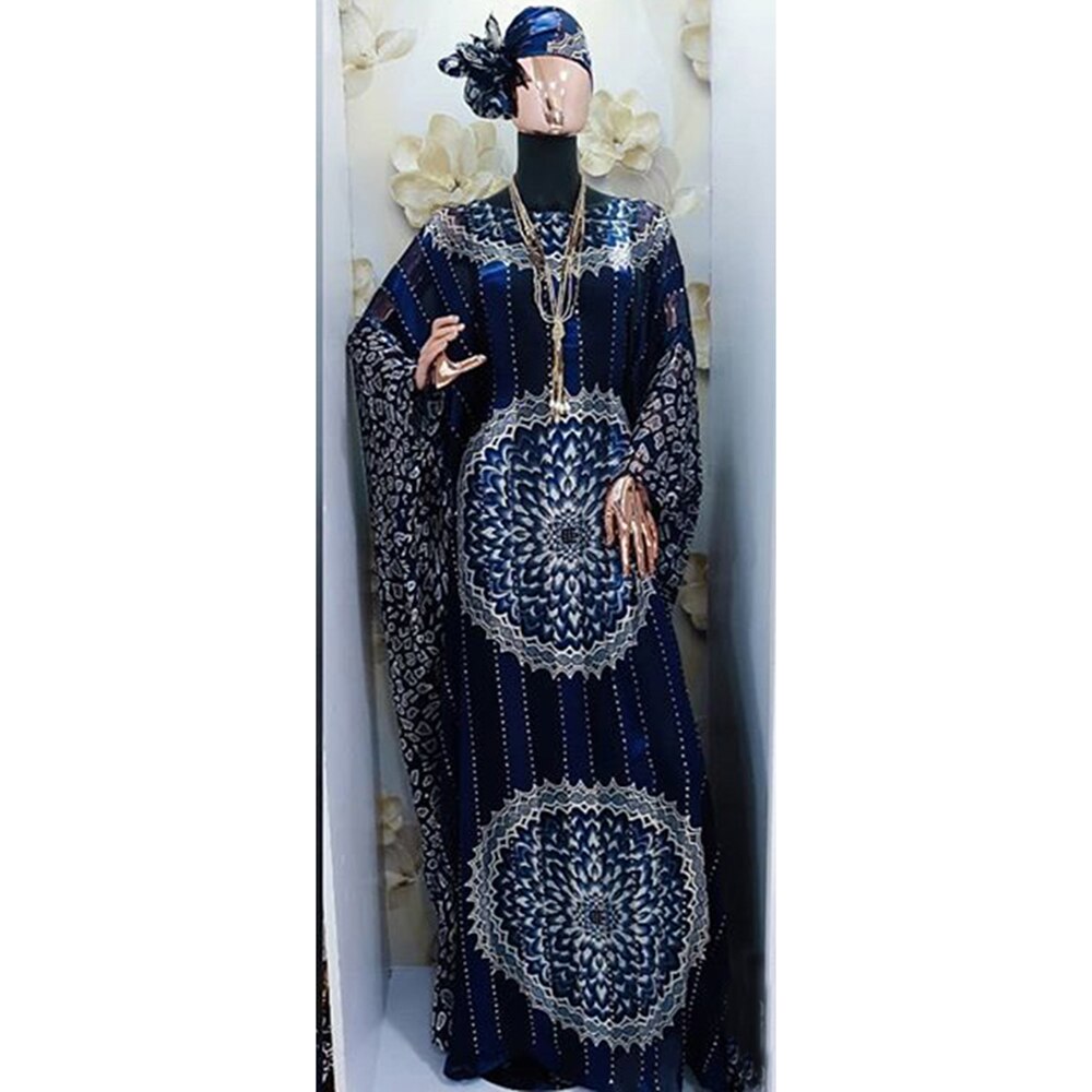 musulmana Kaftan Abaya de Dubai vestido de diamantes con rayas Floral imprimir islámica ropa para mujeres manga Maxi vestido el Islam
