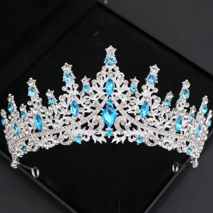 Barokke Kristallen Tiara's En Kronen Voor Vrouwen Strass Prom Diadeem Hoofdband Bruids Bruiloft Haaraccessoires Sieraden Kroon Tiara