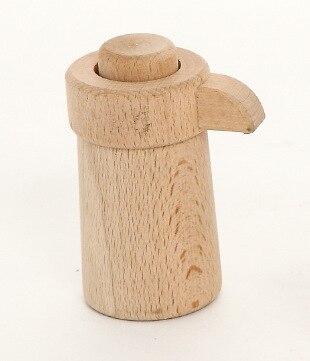 1-6 Years Old Wooden Unpainted Play House Kitchen Cooking Toy Teapot Teacup Red Wine Glass: 6X9