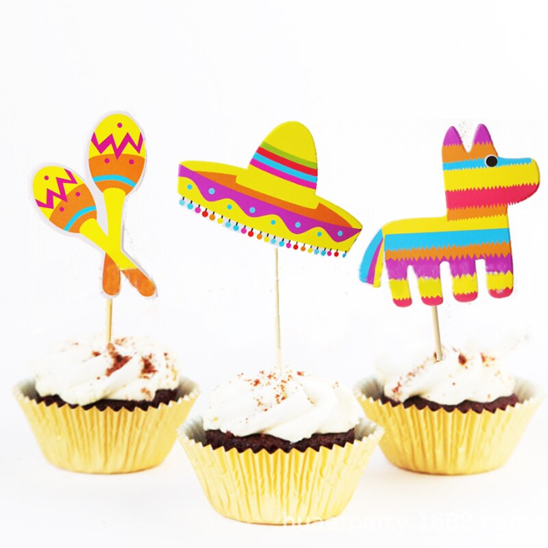 1 einstellen Mexikanische Party Dekoration Banner Lama Party Kaktus Hütte Kuchen Deckel freundlicher Party Dekoration Kind Baby Dusche Liefert