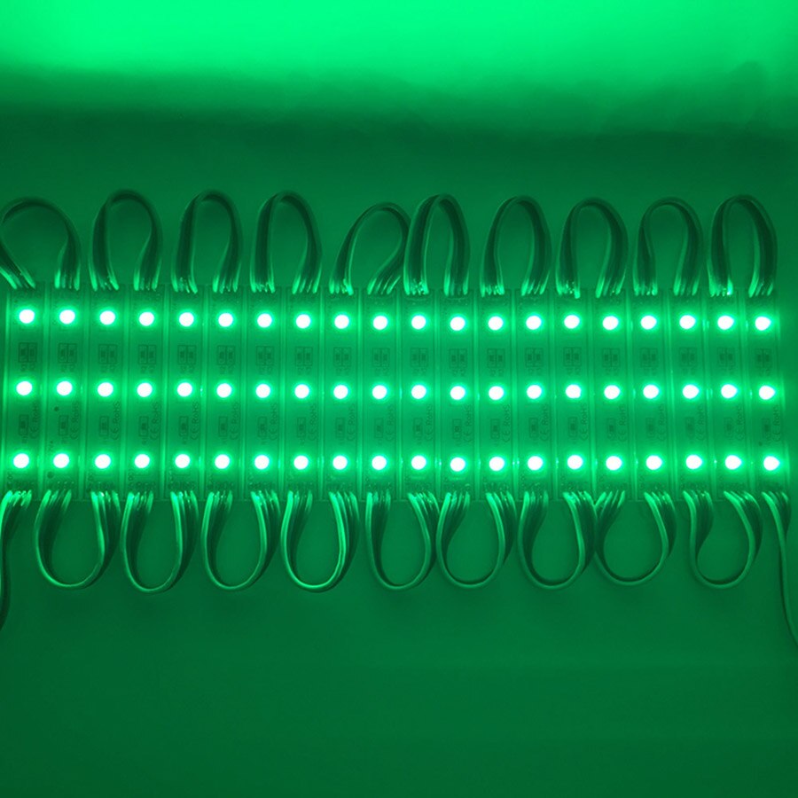 Led Modules Licht Smd 5050 3LED DC12V Waterdichte Advertentie Teken Letters Lamp Storefront Decor Modules Lights Kit Groene Kleur