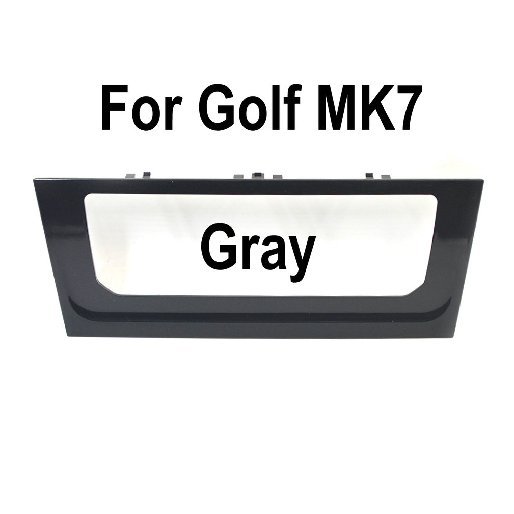 Pantalla táctil LCD con marco decorativo, Panel de aire acondicionado para VW Passat, Tiguan, Golf, Atlas, t-roc, Jetta, Octavia, MK3, Kodiaq, Superb: Oro