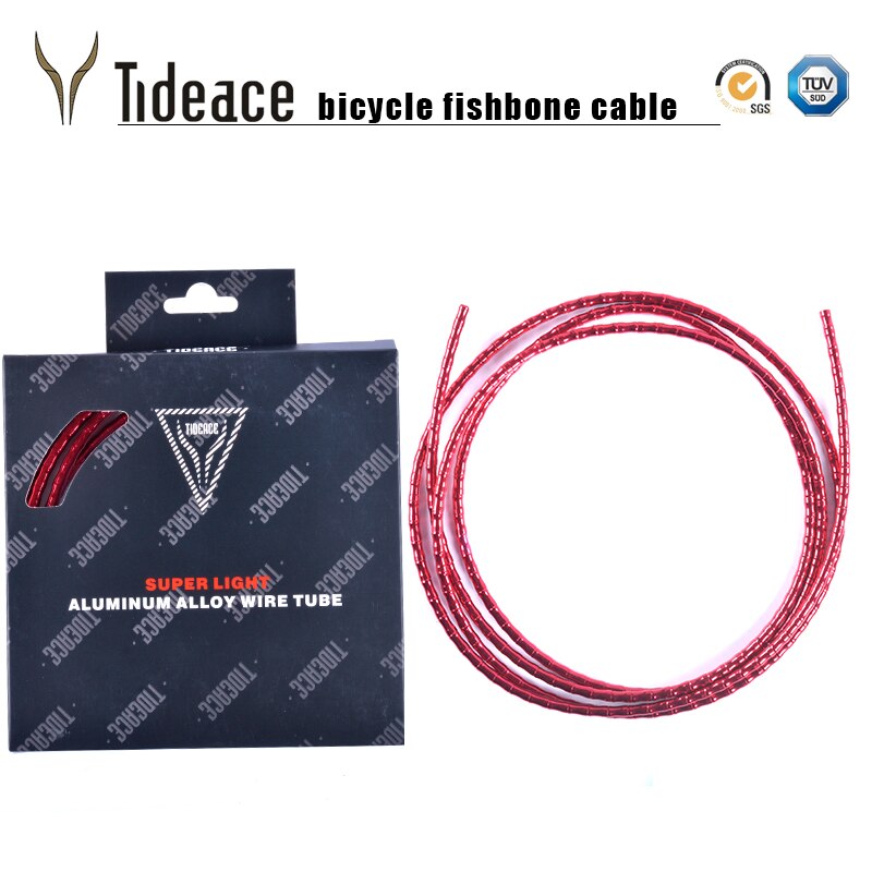 4mm fiets verschuiven kabel behuizing Cover rem draden slang voor Road fietsen (rood)-Bowdenkabel
