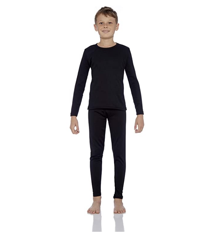 Merino Wool Kids Thermal Underwear Pajama Bottom Pants Natural &amp; Organic Warm Base Layer Long Johns Unisex
