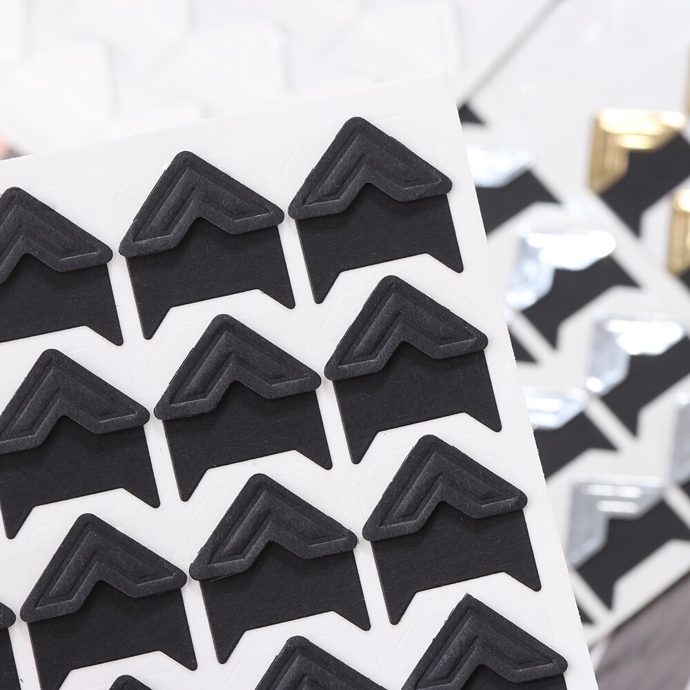 72pcs photo album Scrapbook photo Corner Protectors DIY Handmade Sticker Decor for Scrapbooking