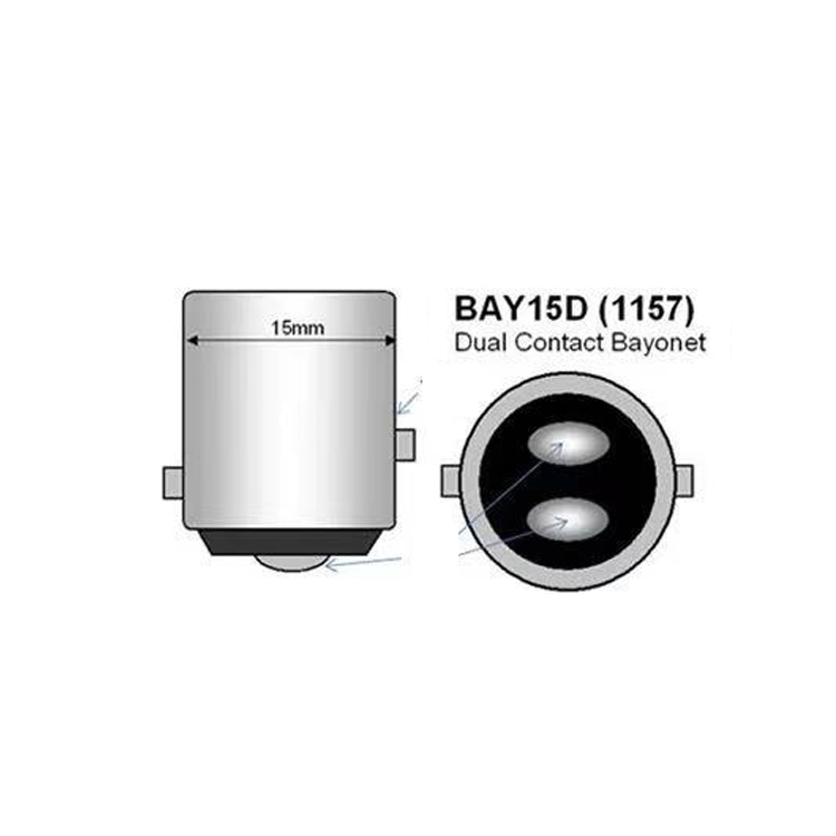 Py21w-bombilla Led Ba15s P21w 1156 Bau15s, 3030SMD, Canbus 1157, Bay15d, P21/5w, luz roja trasera de freno para coche: Rojo / Azul