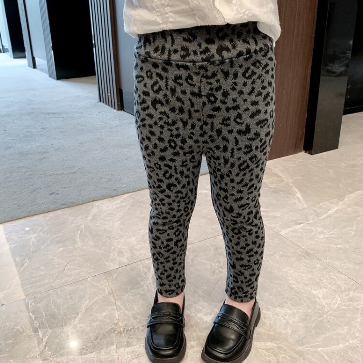 Klassieke Kinderen Leggings Voor Meisjes Luipaard Print
