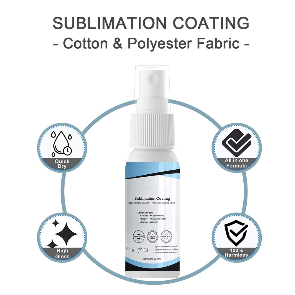 Sublimatie Coating Spuiten Quick Droog Prep Sublimatie Vloeistof Spray Voor Alle Katoen Snel Droog Prep Sublimatie Vloeistof Spray Pre