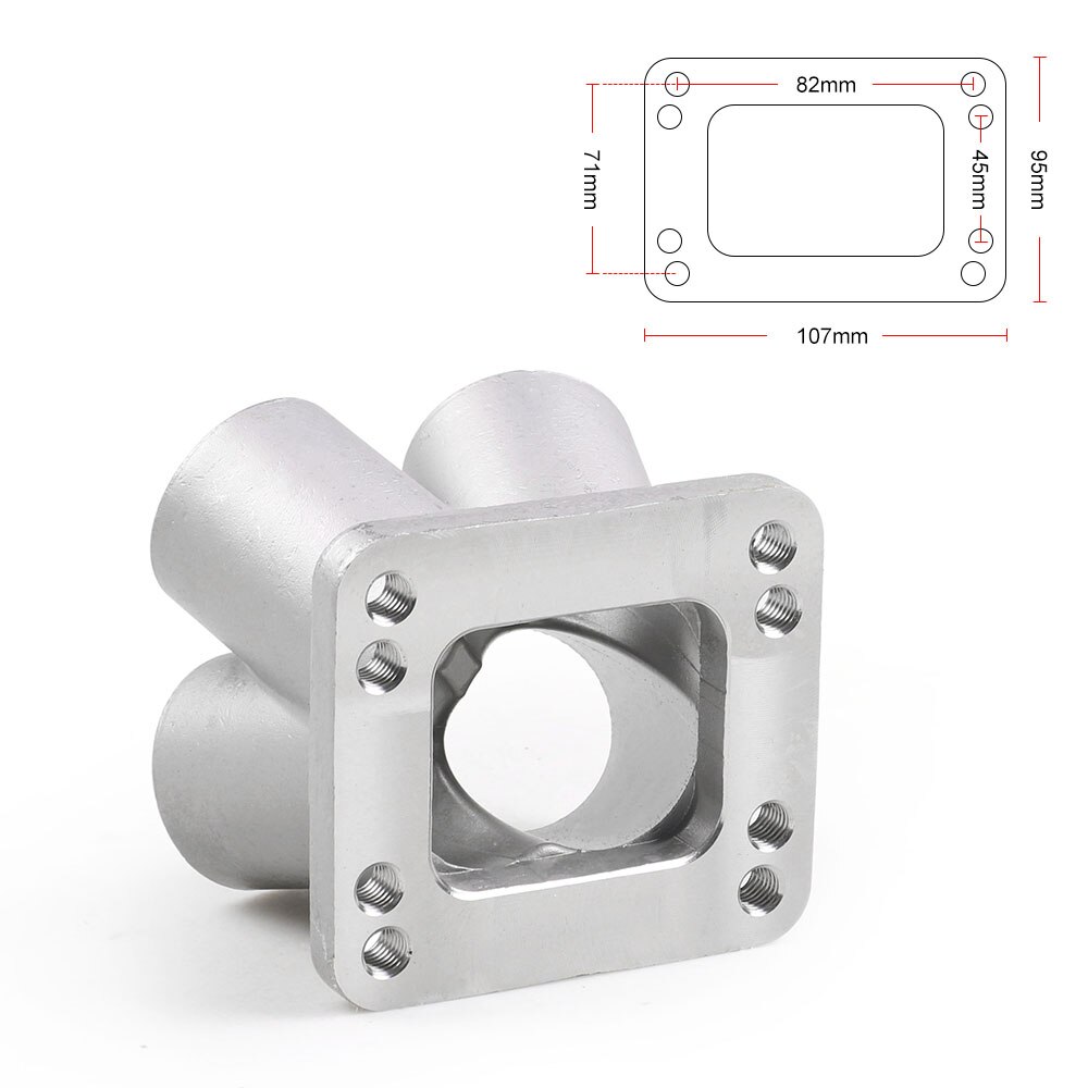 Cast 4-1 Turbo header manifold Merge collector T3 T4 With T3 Flange Stainless Steel