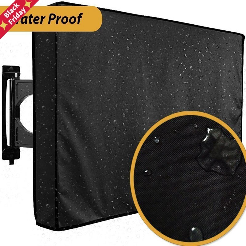 Outdoor for TV Screen Dustproof Waterproof Cover Set Cover Oxford Black Television Case for TV 22'' To 70'' Inch