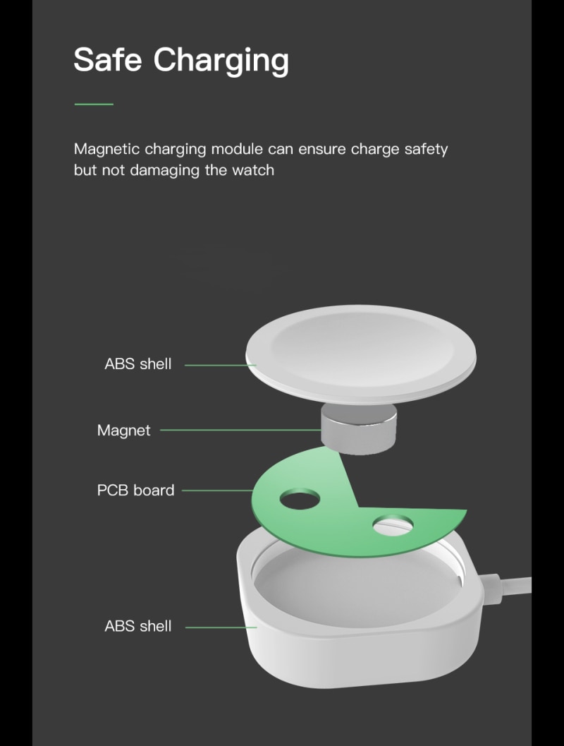 Wireless Charger For Apple Watch Charger Dock Charging For Iphone Smart Apple Watch Series 5 4 3 2 KUULAA Fast Charger
