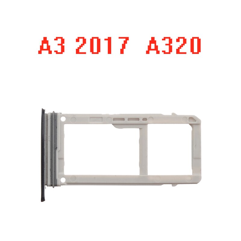 Sim-läsare uttagsmodul för samsung galaxy  a3 ) a320 simhållare kortplatsadapter reparationsdelar