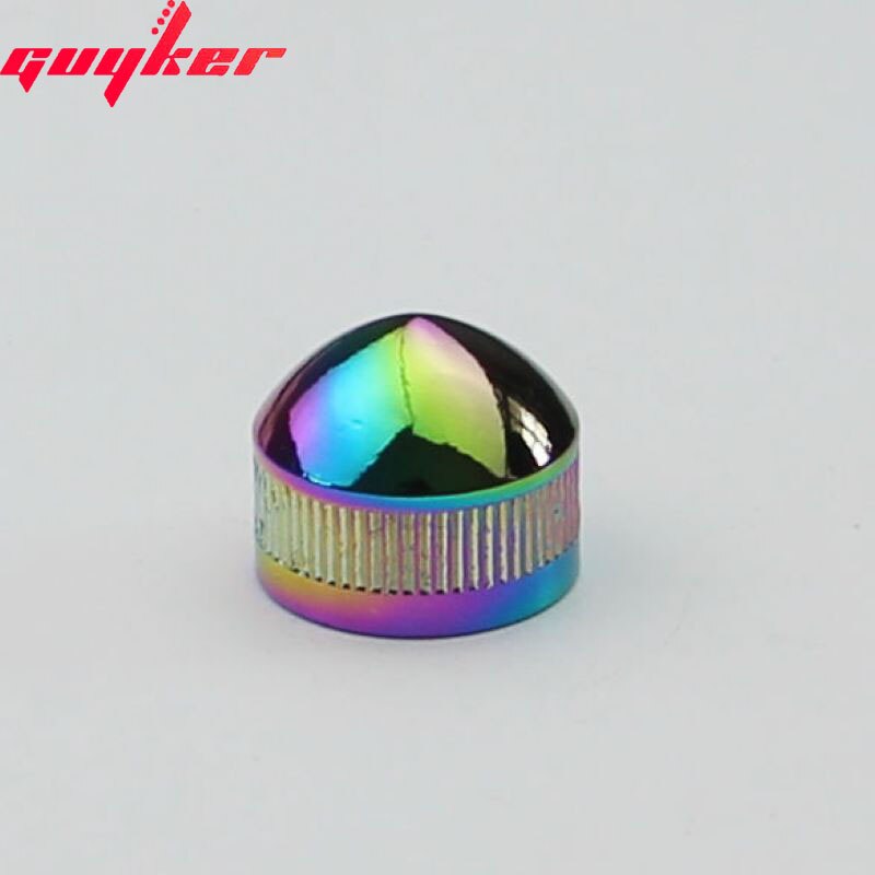 1 STKS GUYKER Potentiometer Knop Binnendiameter 6.4 MM In Vijf kleuren Gitaar Accessoires: 1 PCS Rainbow