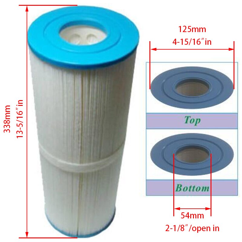 Unicel c -4950 patronfilter og spa-filter pleatco prb 501n filbur prb 50- i fc -2390 darlly 40506 l:33.8cm diameter : 12.5cm