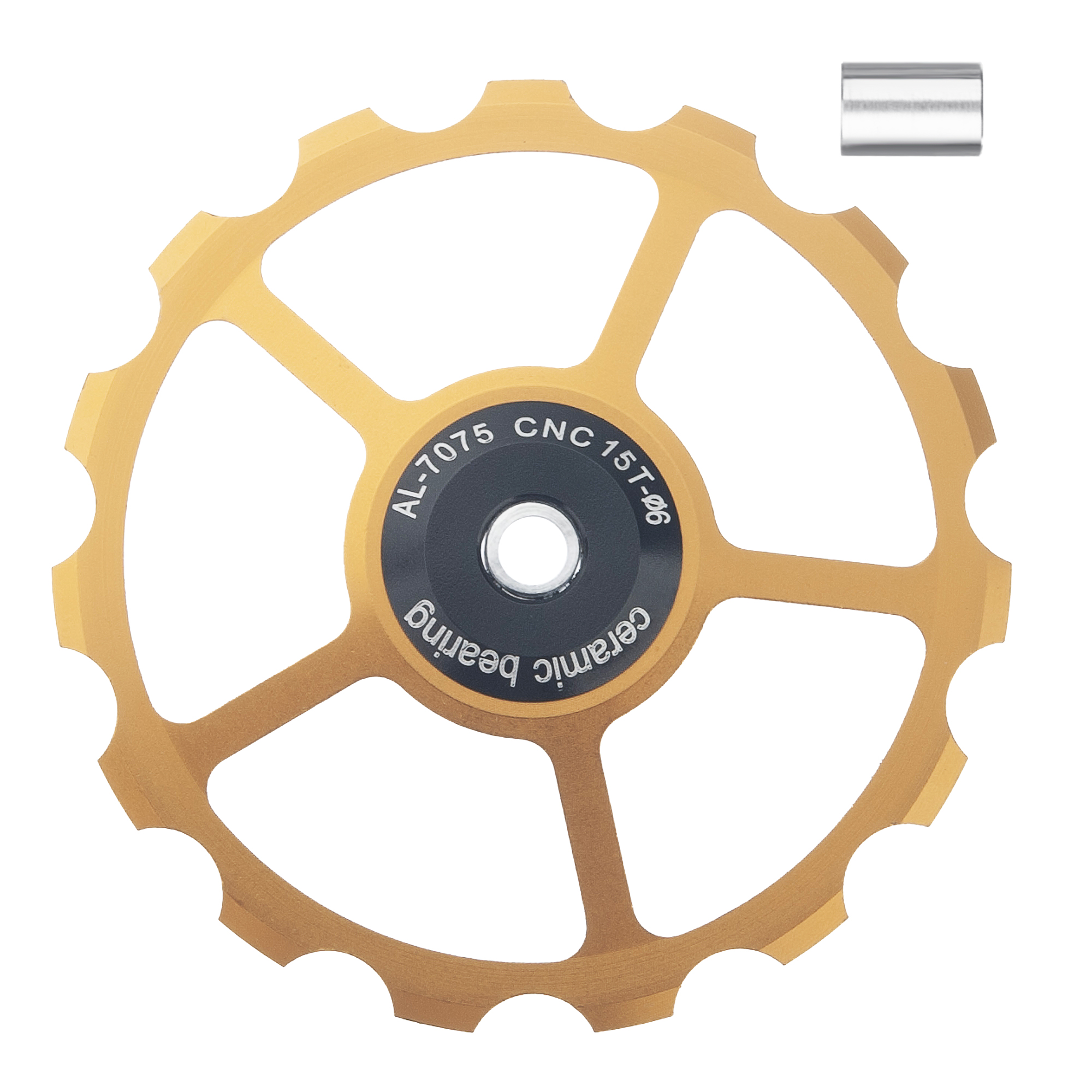 SENSAH MTB desviador trasero de bicicleta rueda Jockey polea de rodamiento de cerámica AL7075 CNC rodillo guía de bicicleta de carretera 11/12/13/14/15T