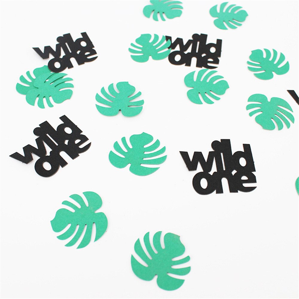 100Pcs Birthday Party Decorations Confetti Glitter Crown Table Confetti for Baby Shower Birthday Safari Theme DIY Party Decor