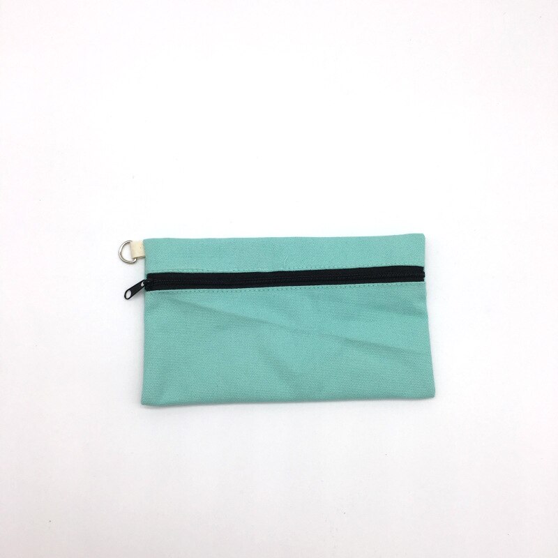 Eenvoudige En Leuke Canvas Dames Portemonnee Sleutel Tas Rits Sieraden Oortelefoon Coin Bag Credit Kaarthouder Reclame Zak: 7