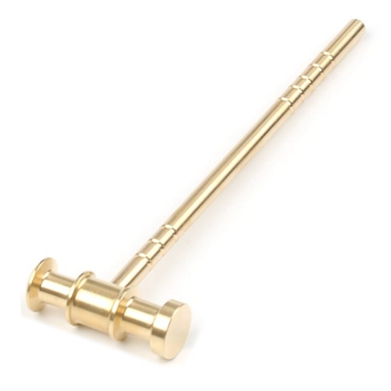 Brass L150mm Solid Hammer DIY for Manual Hammer Clock Repair Hammer Leather Hammer Hand Tool Parts: Default Title