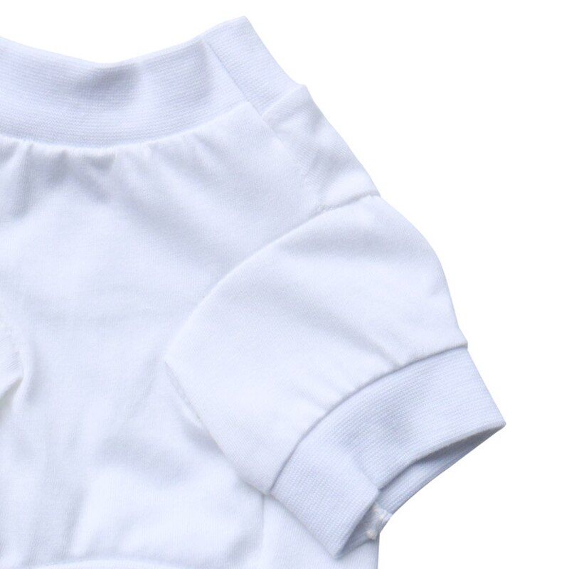 Pet Summer dress Pure white cotton Dog T-shirts Dog Clothes for Small dogs Puppy Sport Cat Vest Outfit Spring dogs pets clothing