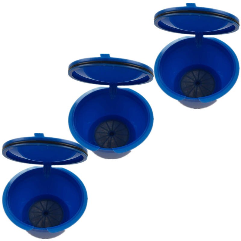 Recargable Dolce Gusto café Cápsula de Nescafé dolce gusto cápsula reutilizable gusto cápsulas repuesto dolce gusto 3 colores: 3 pcs navyblue