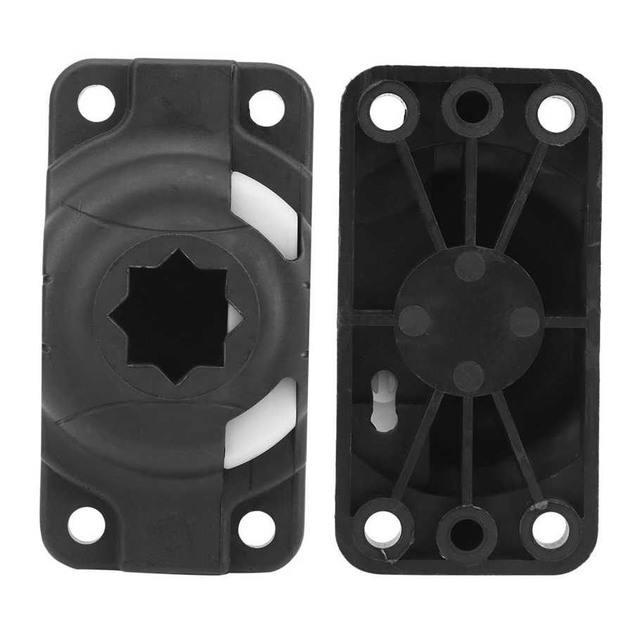 2 PCS ABS Kayak Rod Mount Base Kayak Rod Holders Boat Rod Mount Base Kayak Rod Mounting Inflatable Boat Rowing Canoe Accessory