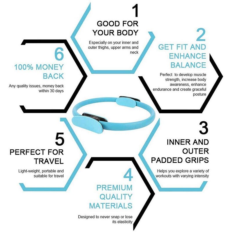 -pilates ring fitness magic pilates cirkel thuisgympak versteviging dijen buikspieren en benen voor body toning & yoga training