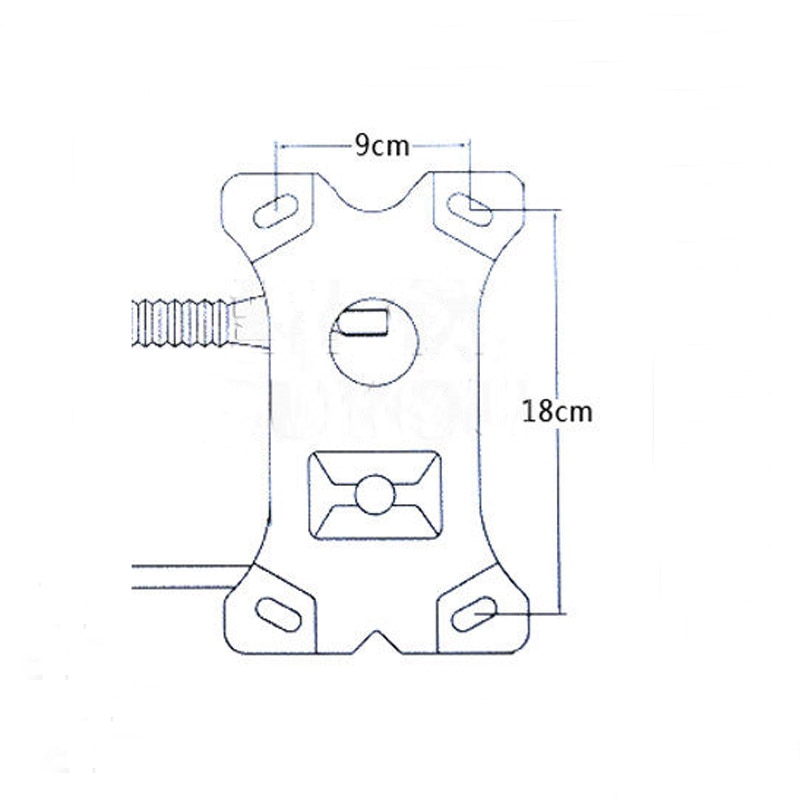 Työtuoli kääntölevy tietokone tuoli 18 x 9cm metalliosat lisävaruste