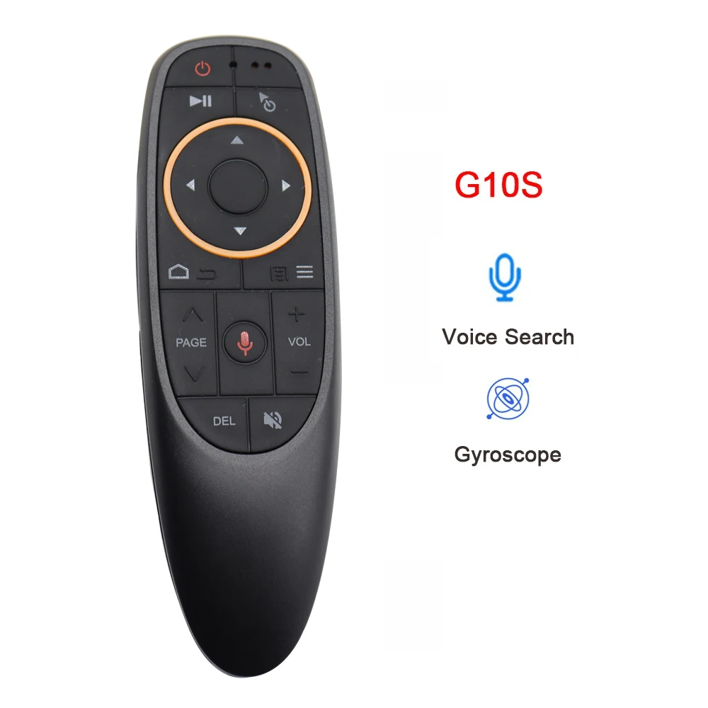 G10S G10SPRO G10BTS G10SPROBT Air Mouse Voice Remote Control 2.4G Wireless Gyroscope IR Learning for Android TV Box PC: WHITE